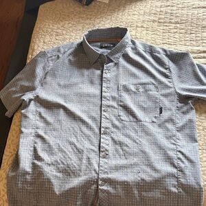 Orvis Men's Gray Patterned Button-Down Shirt